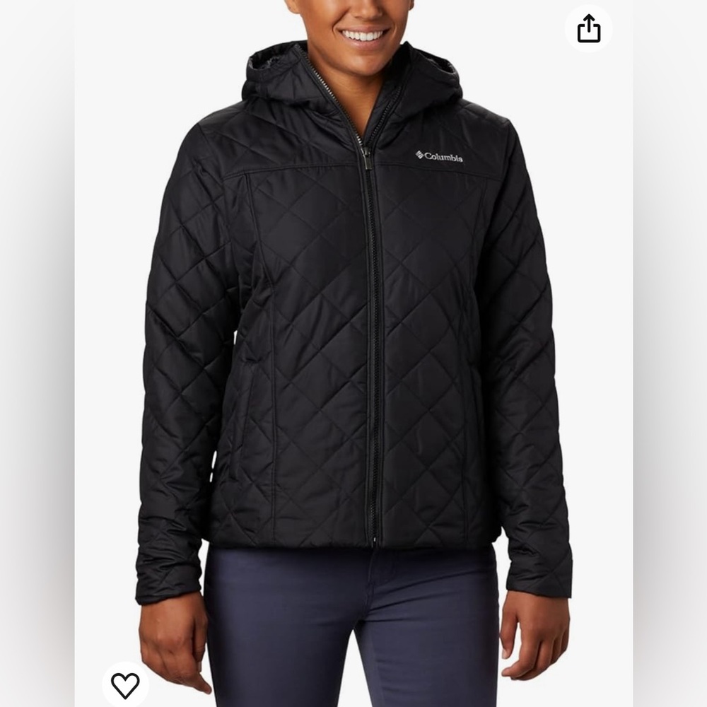 NWT Columbia Women’s Copper Crest Hooded Jacket Black Size XL